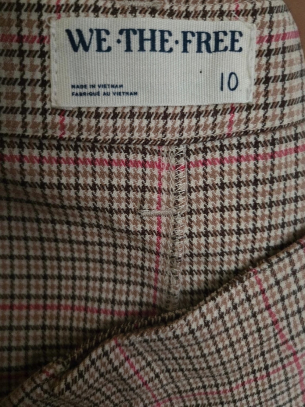 We The Free Plaid Shorts with Pink Accent - Picture 3 of 3